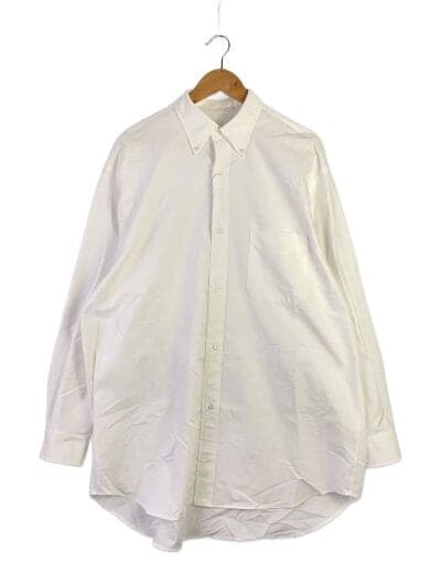 23SS/オックスBDシャツ/長袖シャツ/3/コットン/WHT/X01-02009//