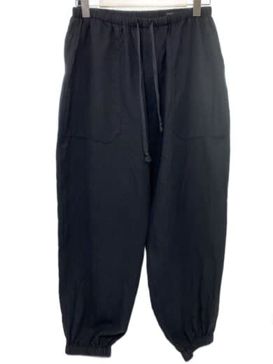 ボトム/2/コットン/BLK/W03-03013/22SS/シルクネルドローストリングパンツ//