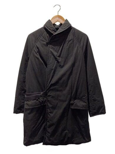 中綿ショールカラーコート/コート/1/ポリエステル/ブラック/M01-04001