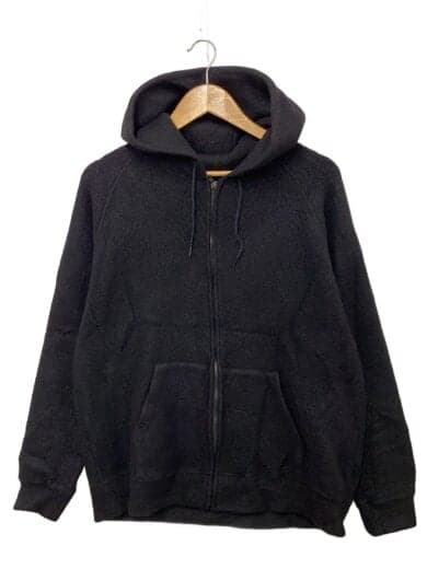 ジップパーカー/2/ウール/BLK/無地/L03-05004//