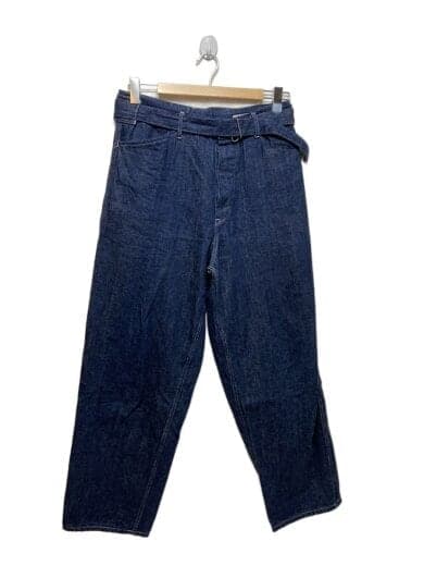 20SS/BELTED DENIM PANTS/3/デニム/IDG/R01-03011//