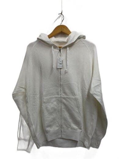 24AW/製品染裏毛ジップパーカー/2/コットン/WHT/z01-05027//