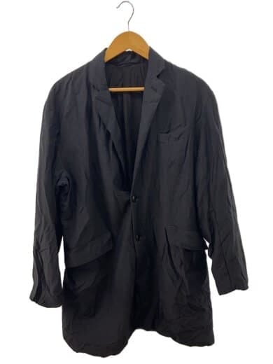 ジャケット/2/ナイロン/BLK/Q03-04014/19AW/ナイロンシルク中綿チェスター