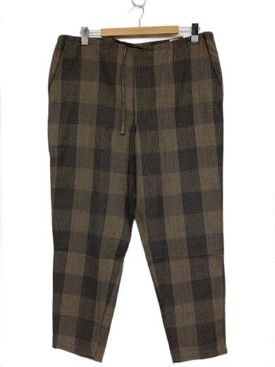17AW/ウールチェックパンツ/1/ウール/BRW/チェック/L03-03003//