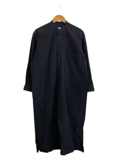 シャツワンピース/長袖ワンピース/-/コットン/BLK/V01-02003