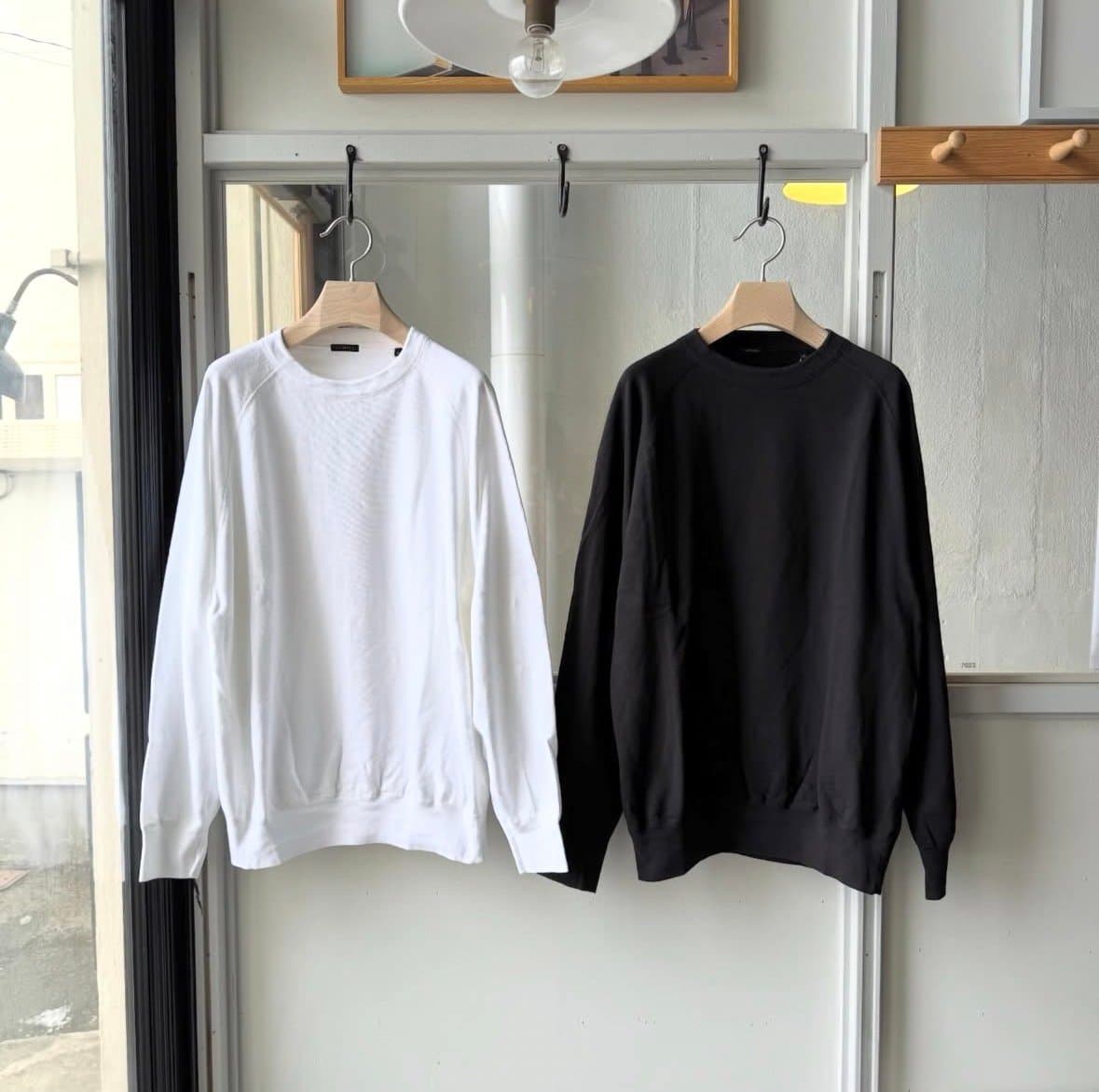 (コモリ) / LWコットン裏毛 クルーネック