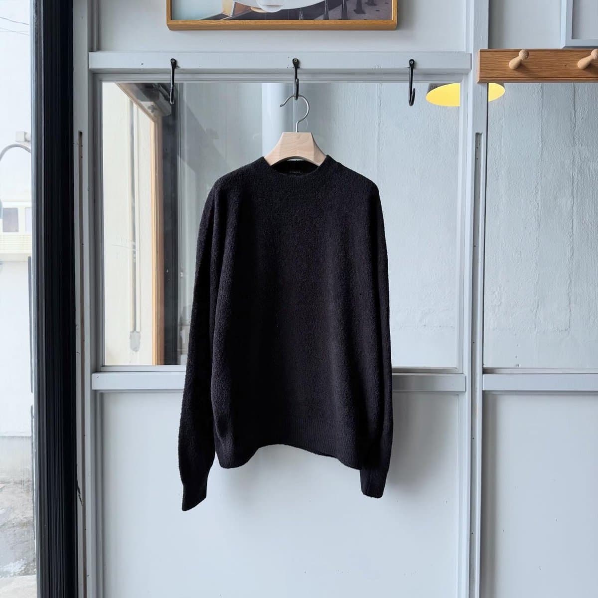 (コモリ) / コットンシャギー クルーネックニット