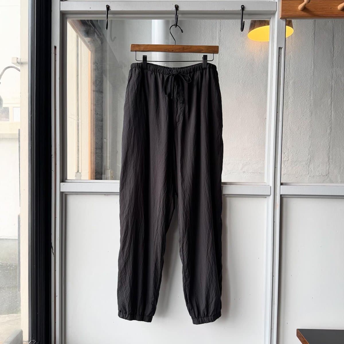 シルク製品染 ドローストリングパンツ