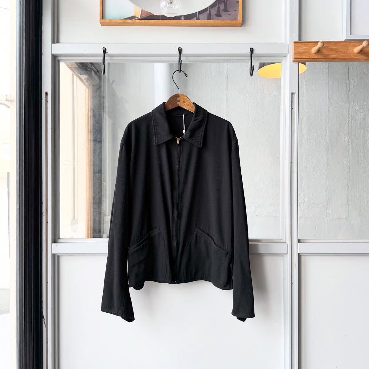 25SSシルクネップ ジップショートジャケット