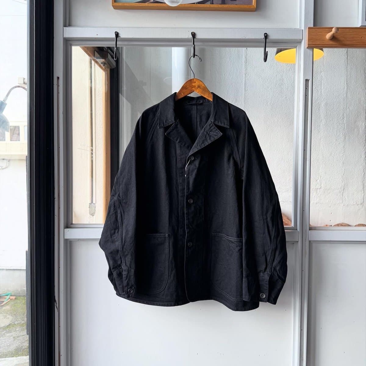 ブラックデニム ワークジャケット