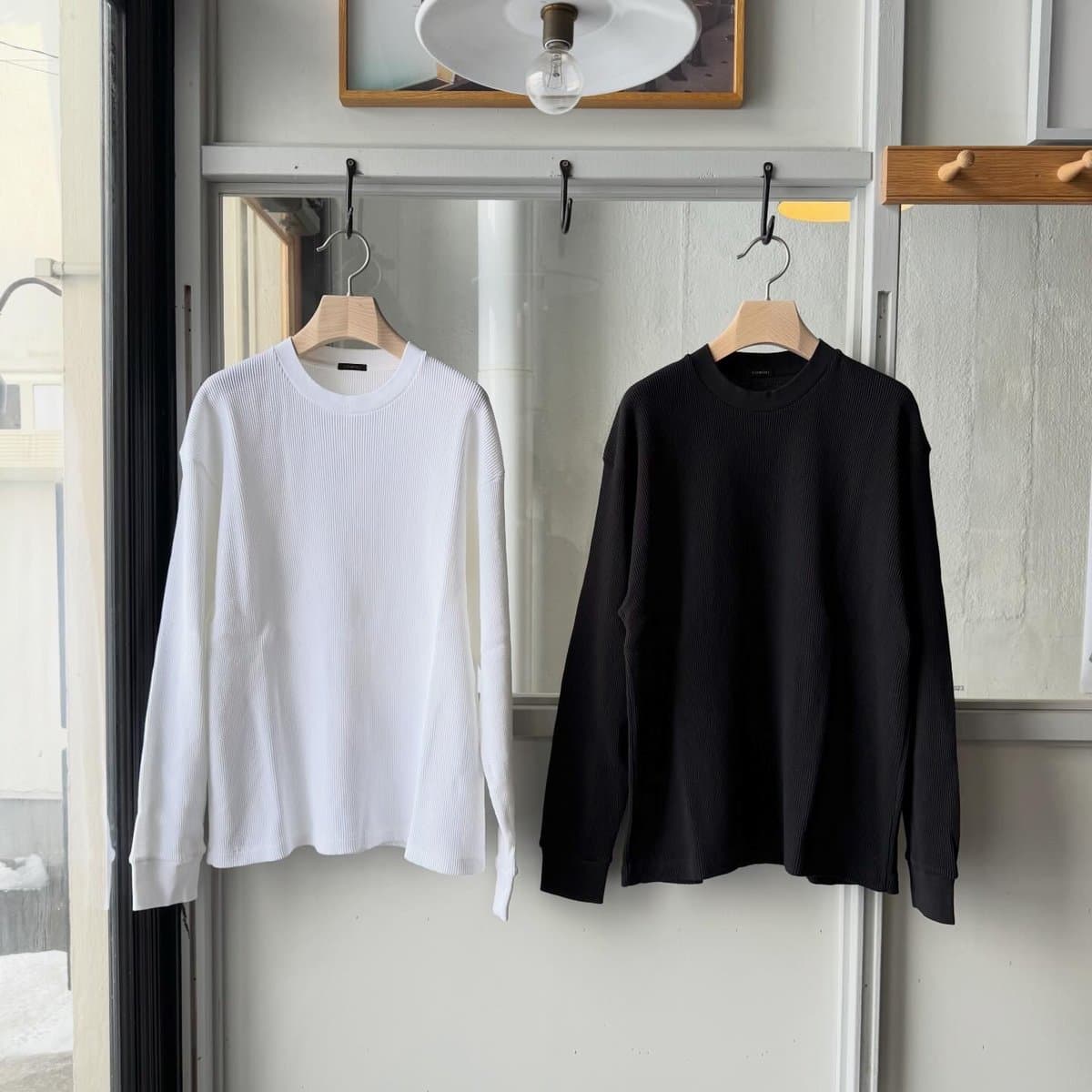 COTTON WAFFLE L/S T-SHIRT