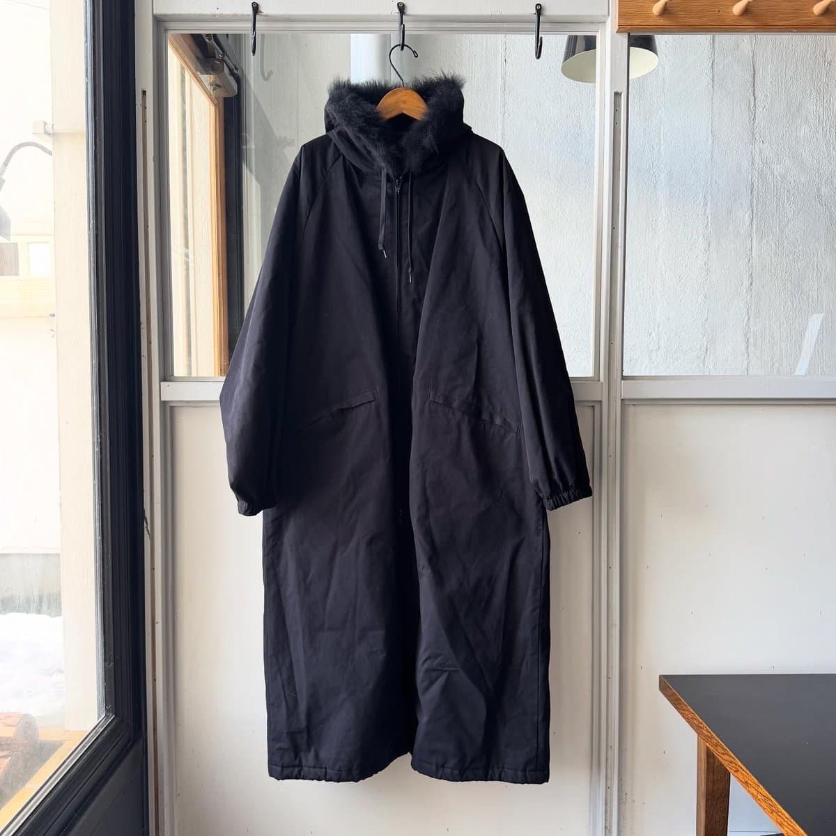 フーデッド ロングコート