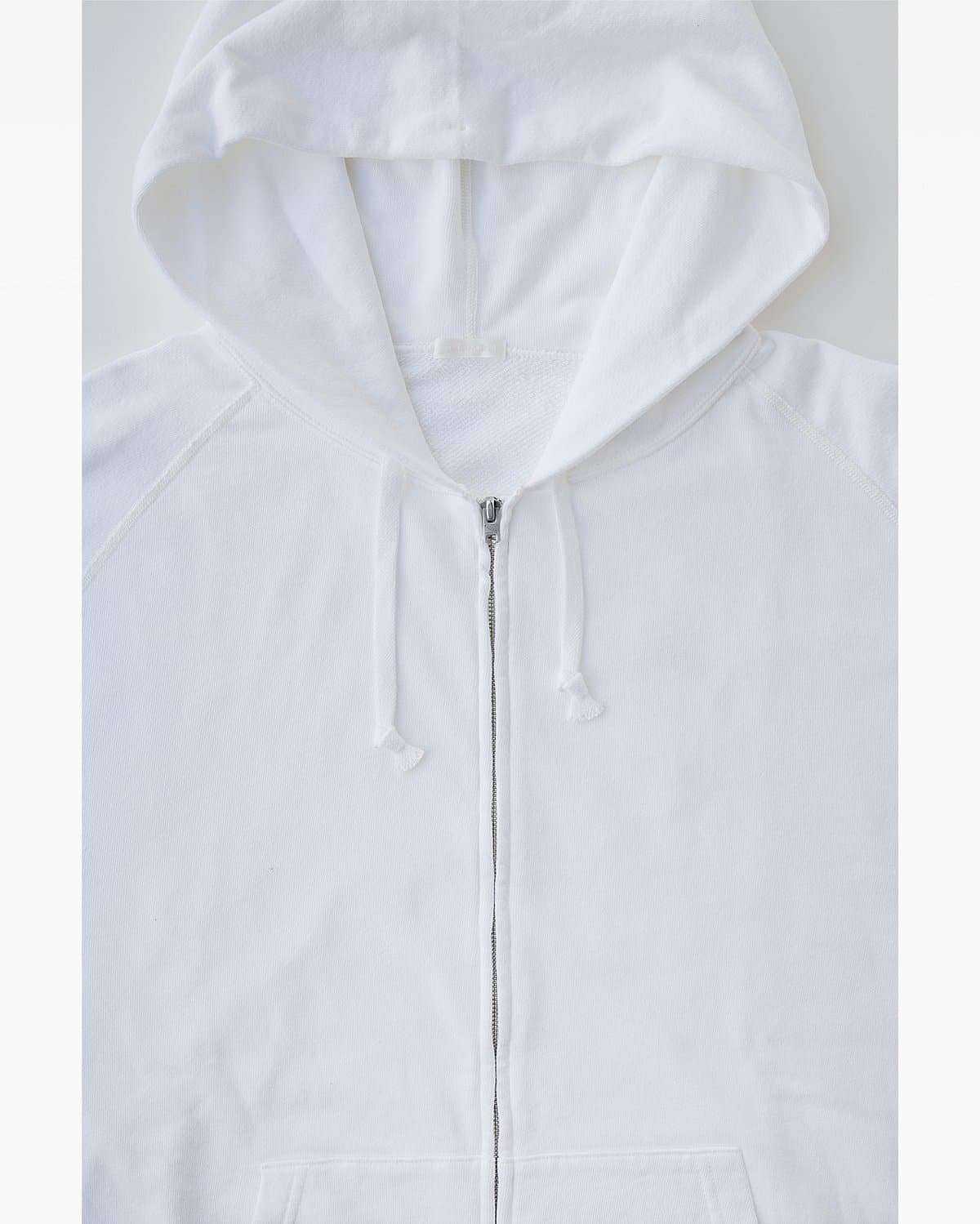 _ 製品染 裏毛 ジップパーカ