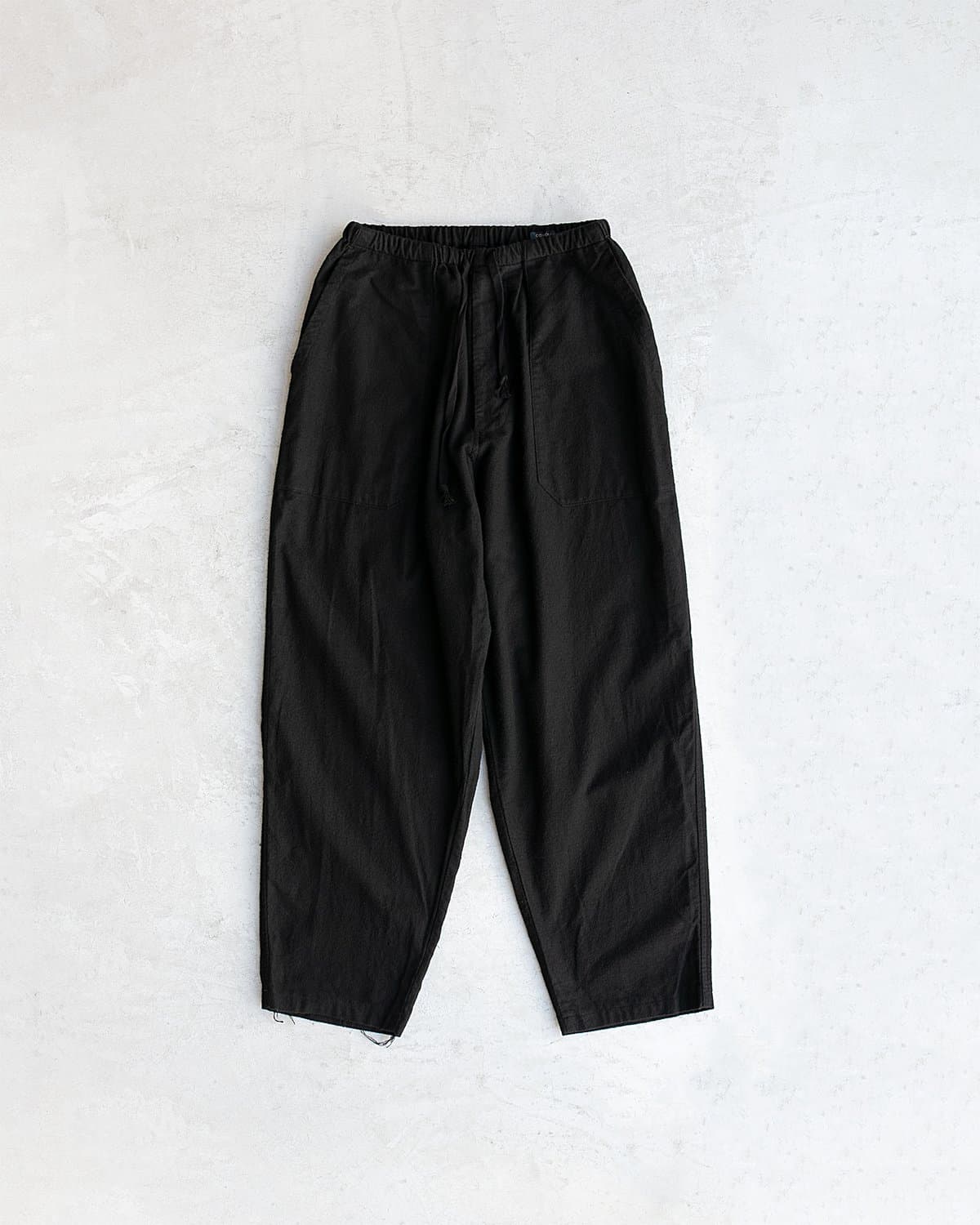 コットンネル テーパードパンツ