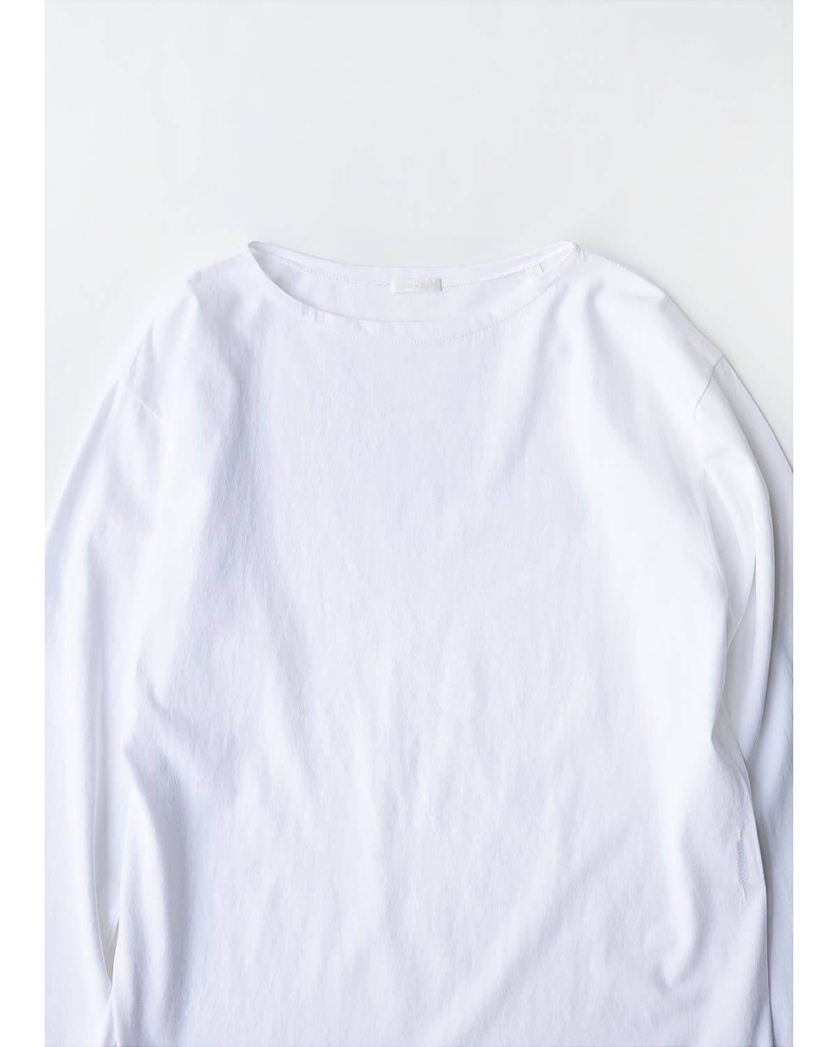 (コモリ) / コットンジャージ ボートネック