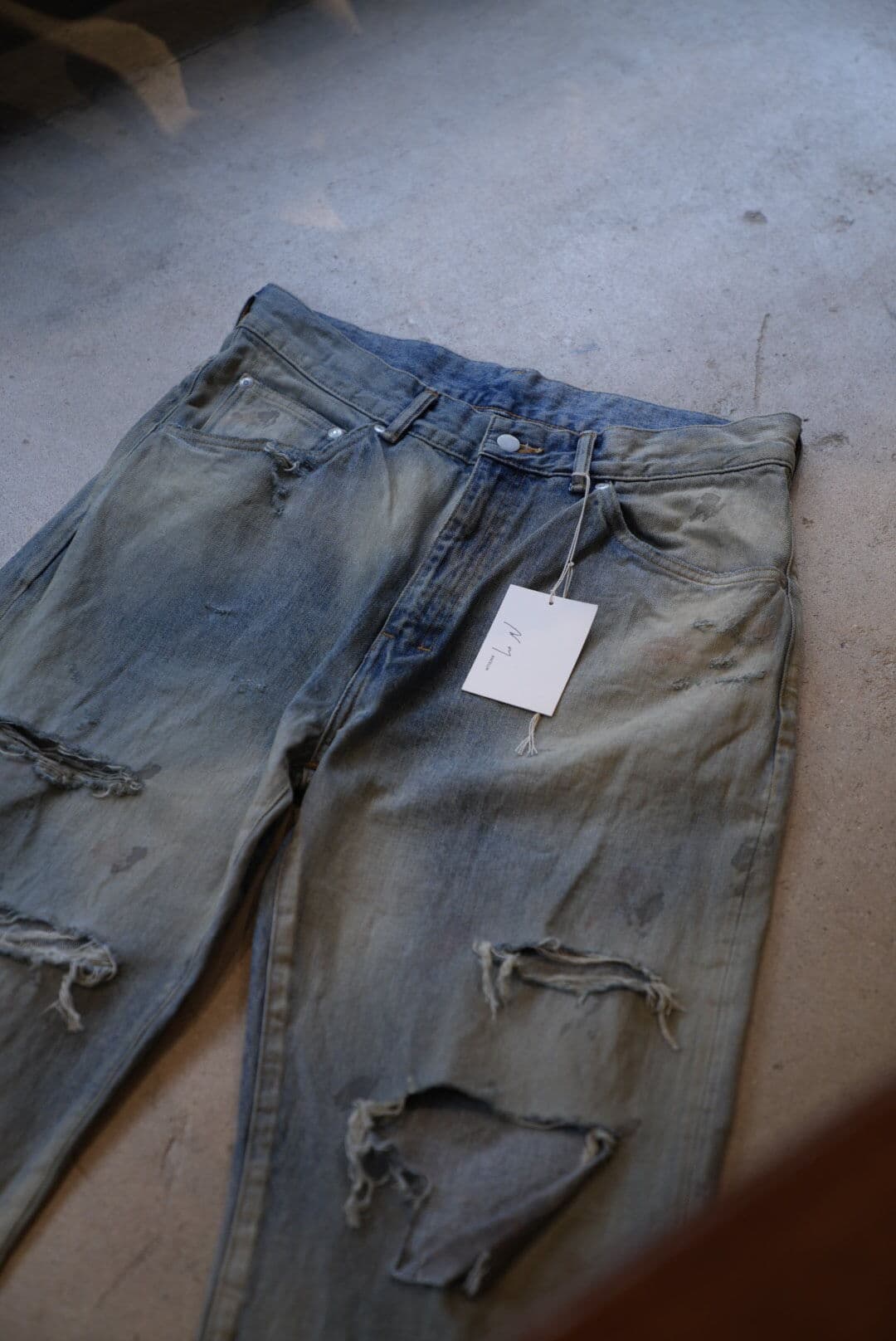 CRASH SELVEDGE DENIM STRAIGHT 5P PANTS