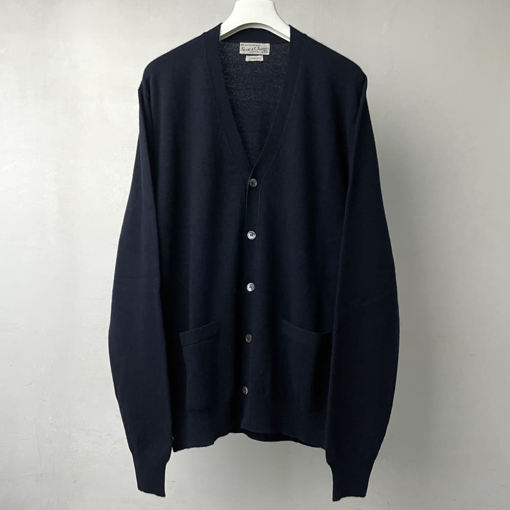 SCOTT&CHARTERS × COMOLI V NECK CARDIGAN