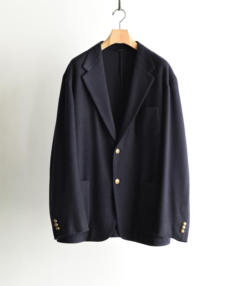 COMOLI カシミヤ ネイビー ブレザー