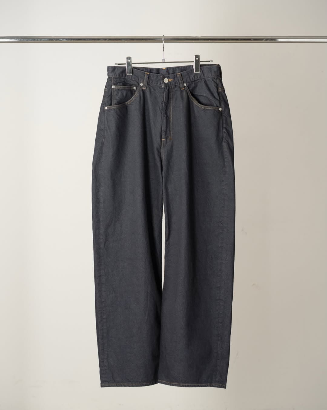 ANCELLM STRAIGHT WIDE DENIM PANTS OW